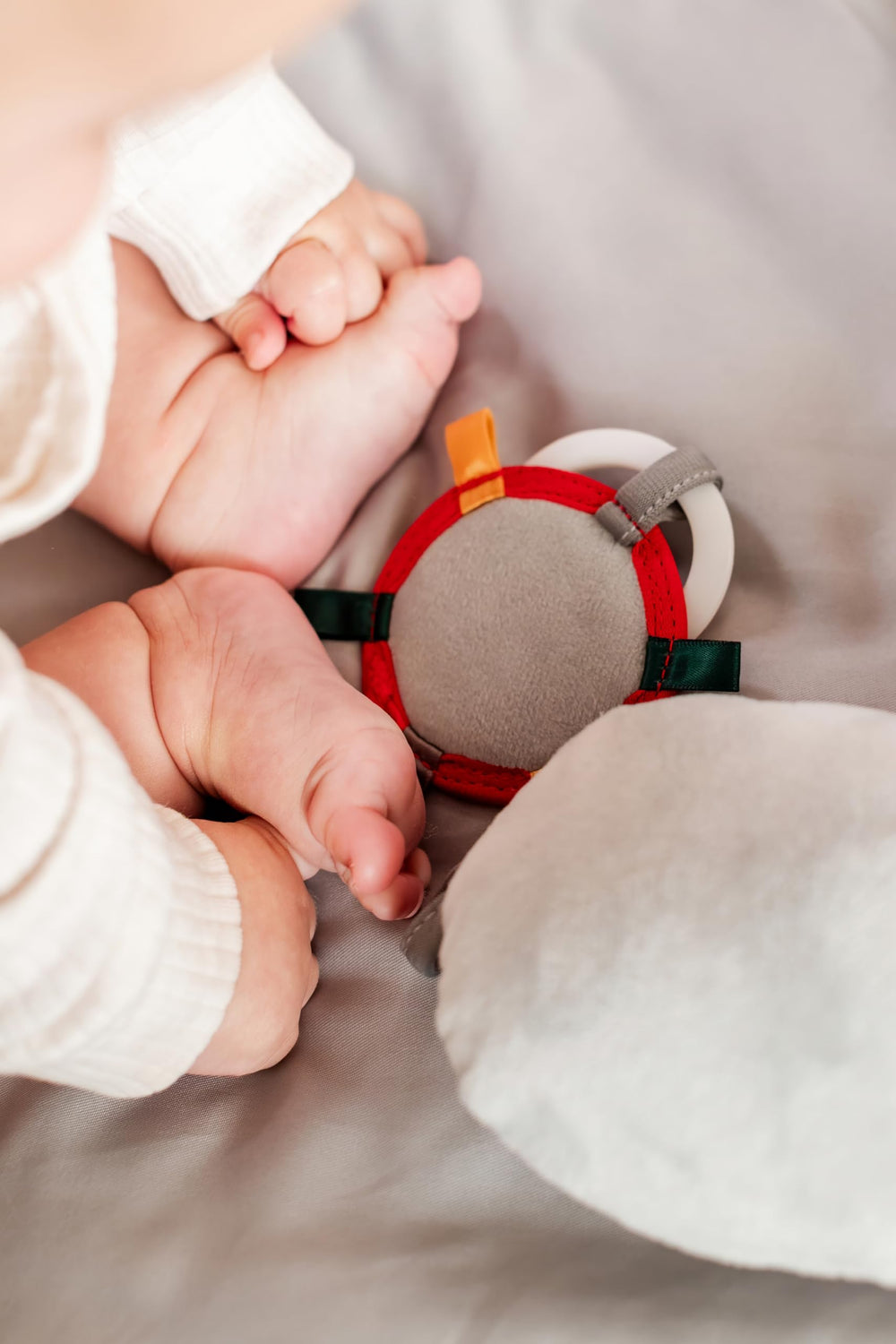 Knotly Charm varied textures and crinkle sounds for sensory exploration