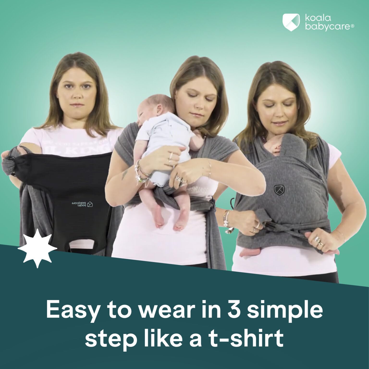 Koala Babycare fabric stays clean and dries quickly for everyday use.