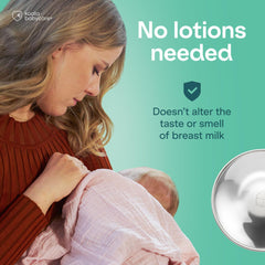 Koala Babycare cups remain invisible under clothing and shield nipples from contact.