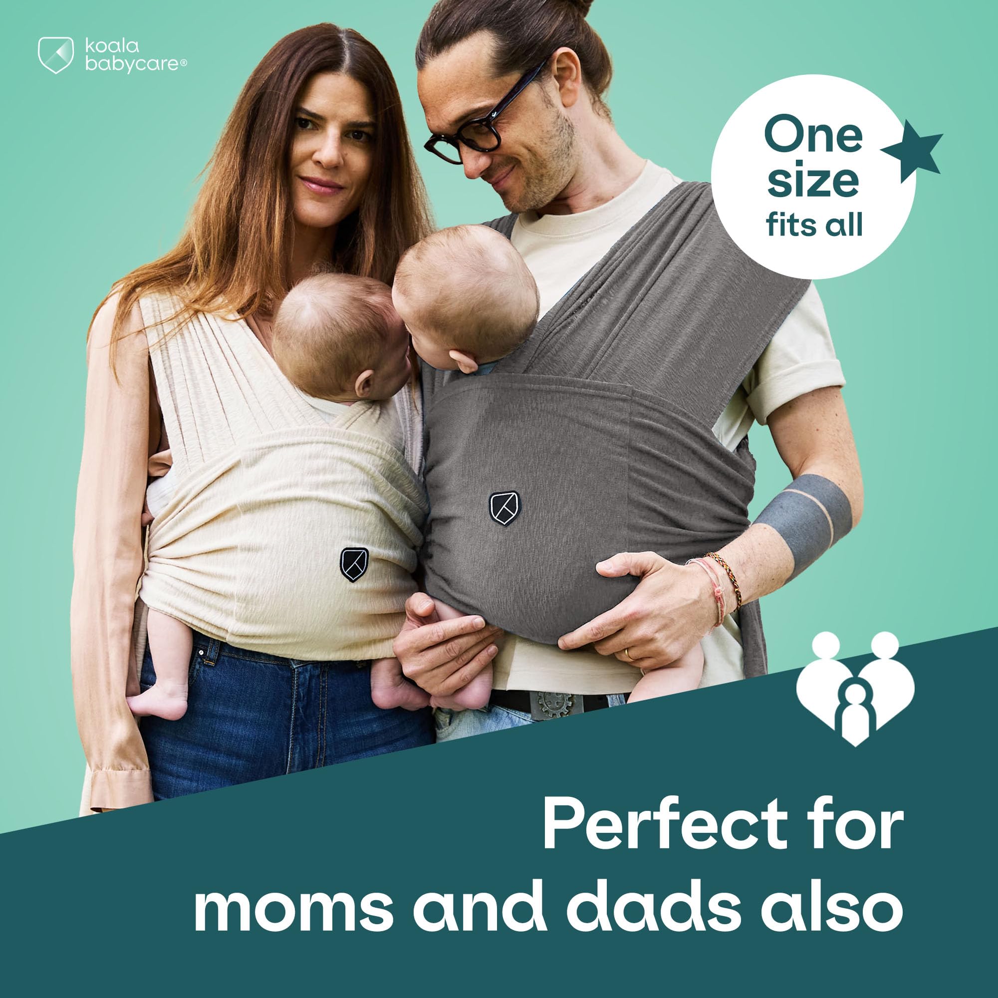 Koala Babycare ring closure provides stable fit with easy adjustments.