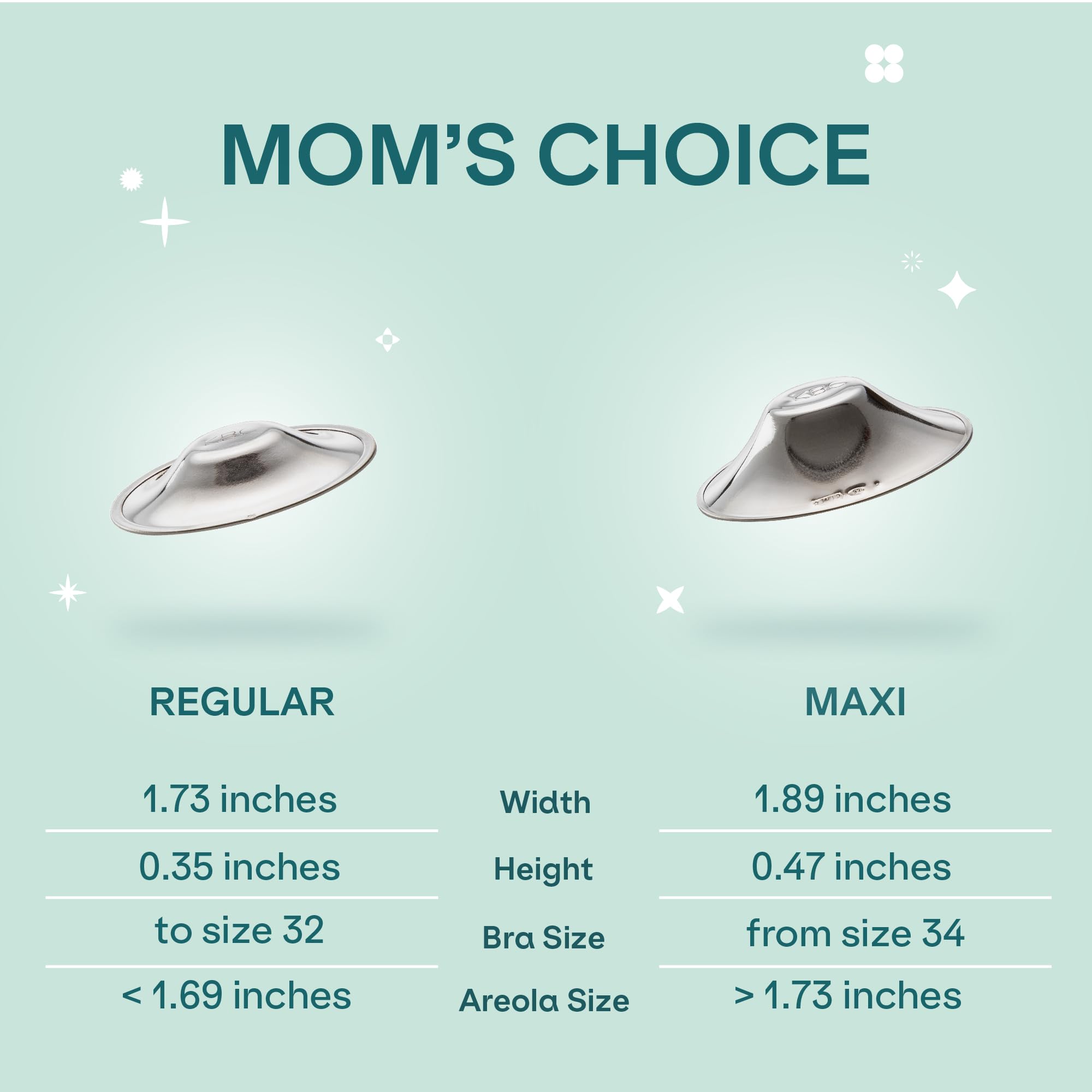 Koala Babycare silver nursing cups inside bra keep nipples comfortable.