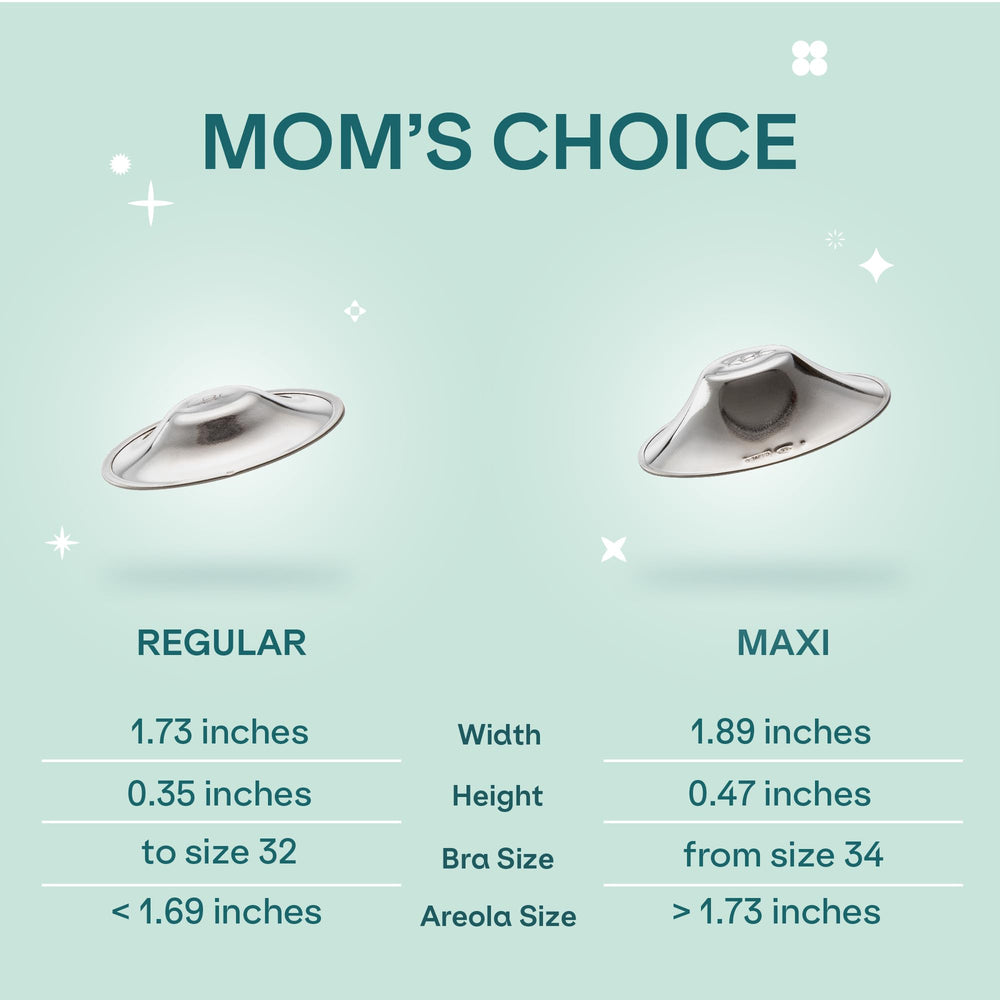 Koala Babycare silver nursing cups inside bra keep nipples comfortable.