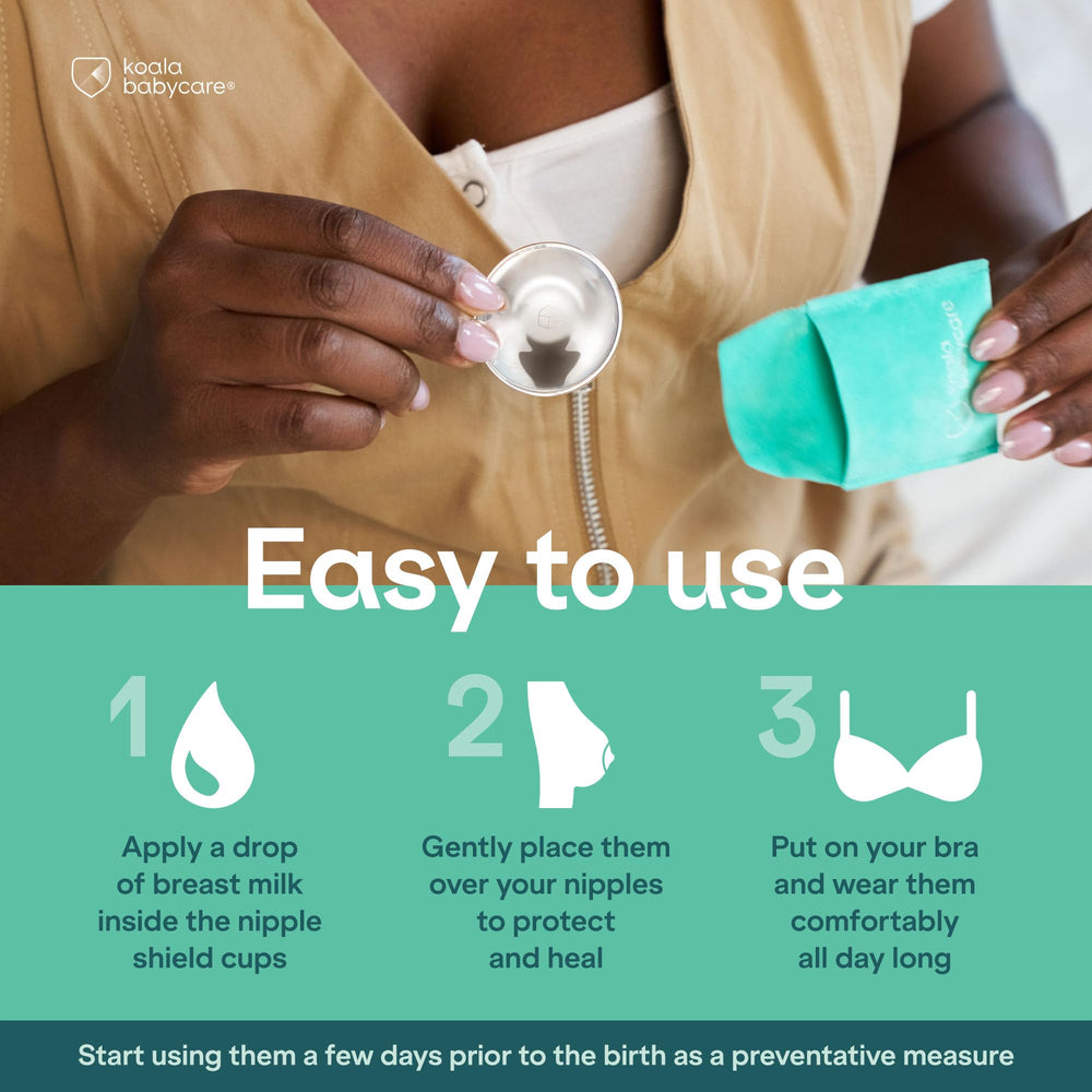 Start using Koala Babycare silver cups a few days before birth.