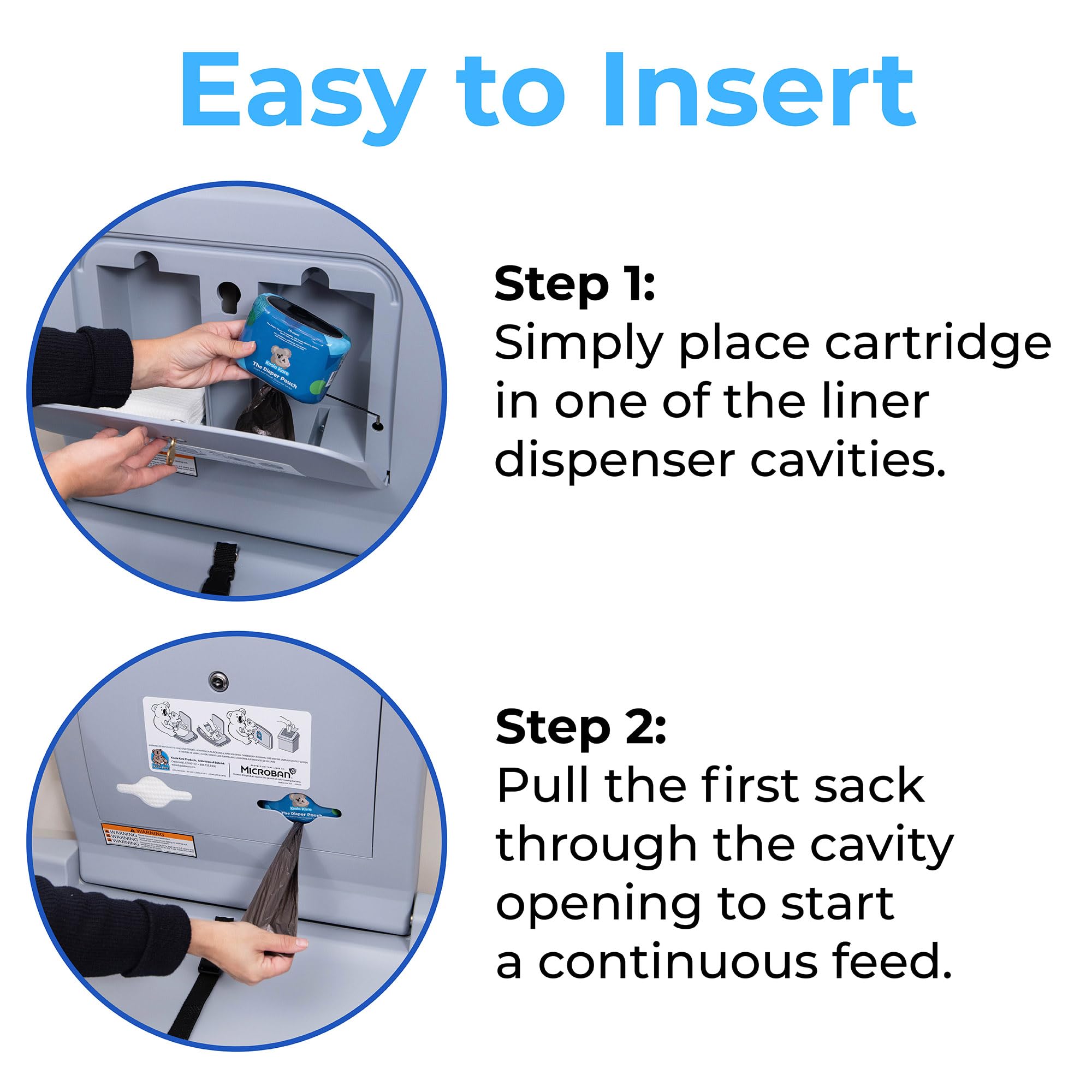 Koala Kare KB311 compatibility blends with restroom aesthetics while performing disposal