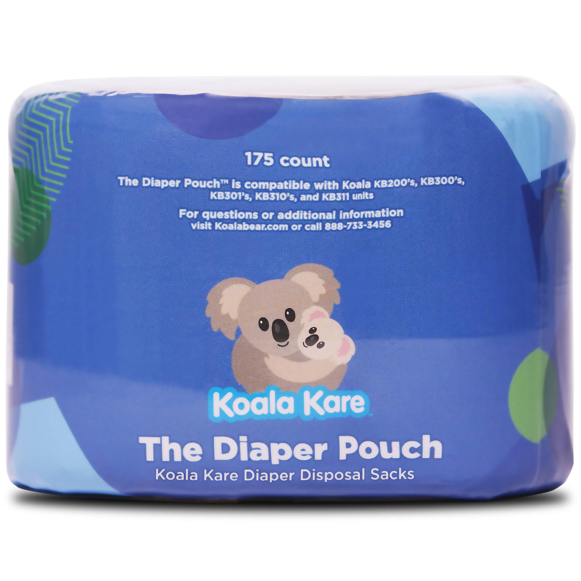 Koala Kare Diaper Pouch cartridge with 175 sacks for quick, hygienic disposal
