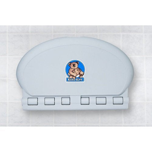 Koala Kare KB208-01 gray horizontal oval changing station, durable and easy to clean.