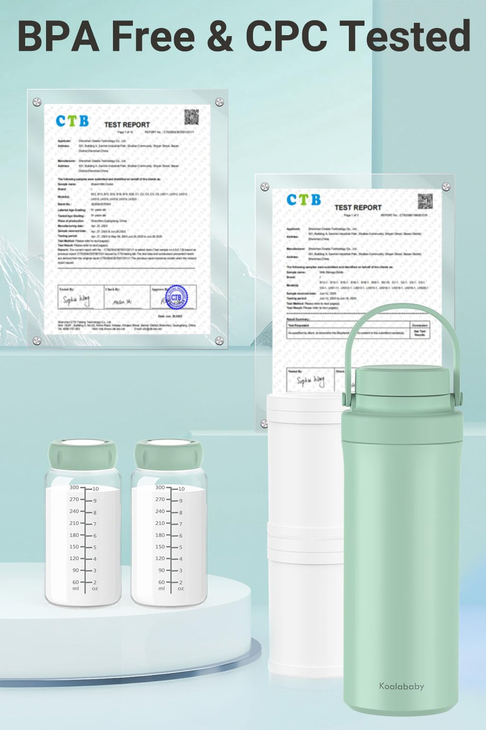 BPA-free materials emphasize safe storage and everyday use.