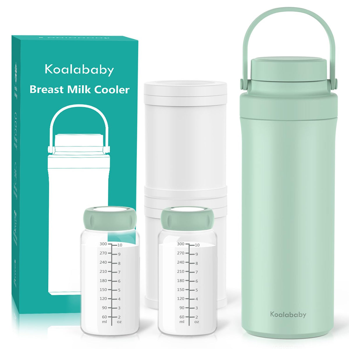 Koalababy Frost-Max cooling demonstrated for on the go pumping needs.