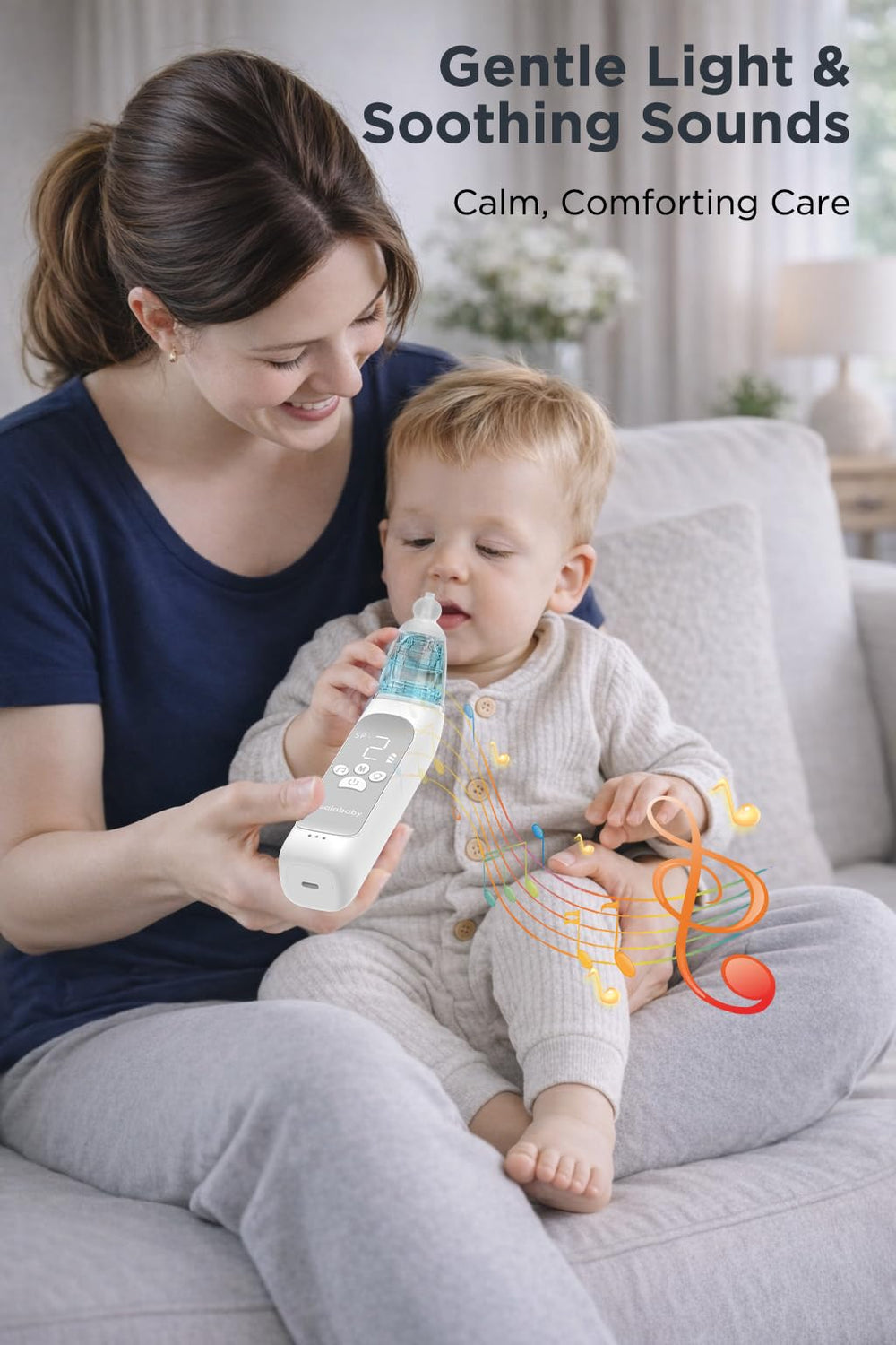 Koalababy device features soothing music and light to calm baby