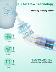 Koalababy aspirator soft-tip close-up shows gentle care for tiny noses.