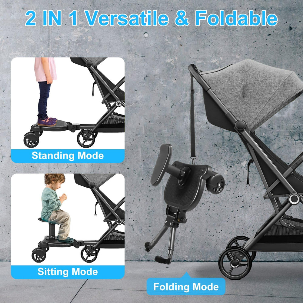 KOCASO stroller board offers three angle options and length variations for different strollers.