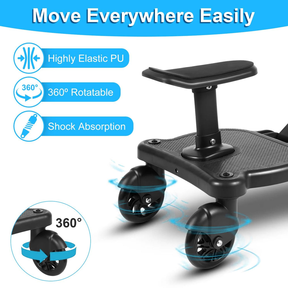 KOCASO 55 lbs capacity supports growing kids safely.