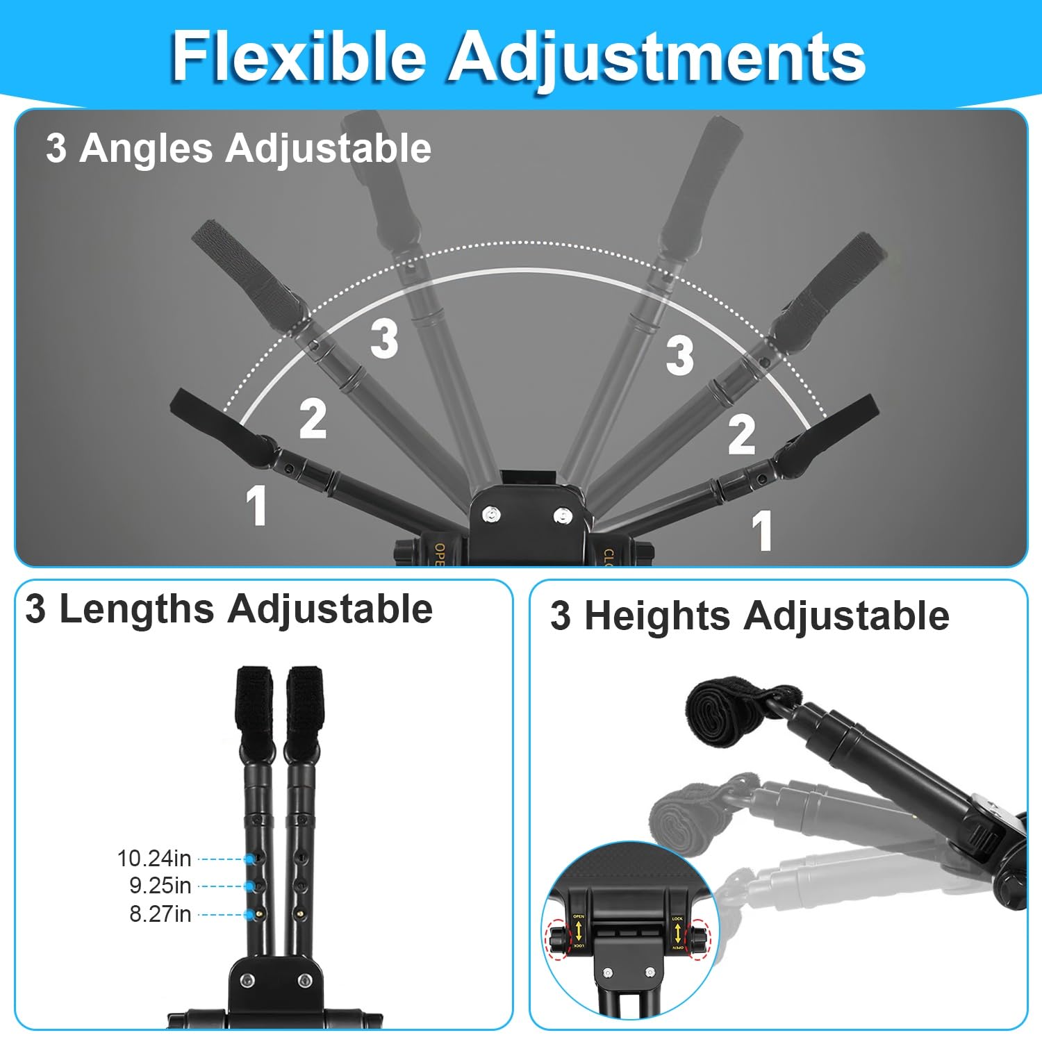 KOCASO 360-degree wheels glide smoothly on varied surfaces.