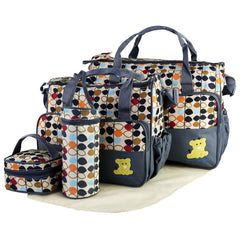 KOCASO 5Pcs diaper bag set large bag showing spacious main compartment for essentials