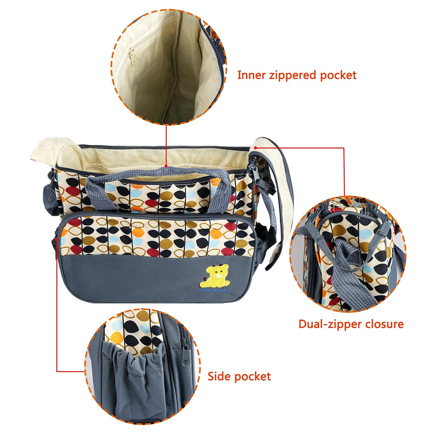 KOCASO bottle bag with insulated pocket keeps liquids stable