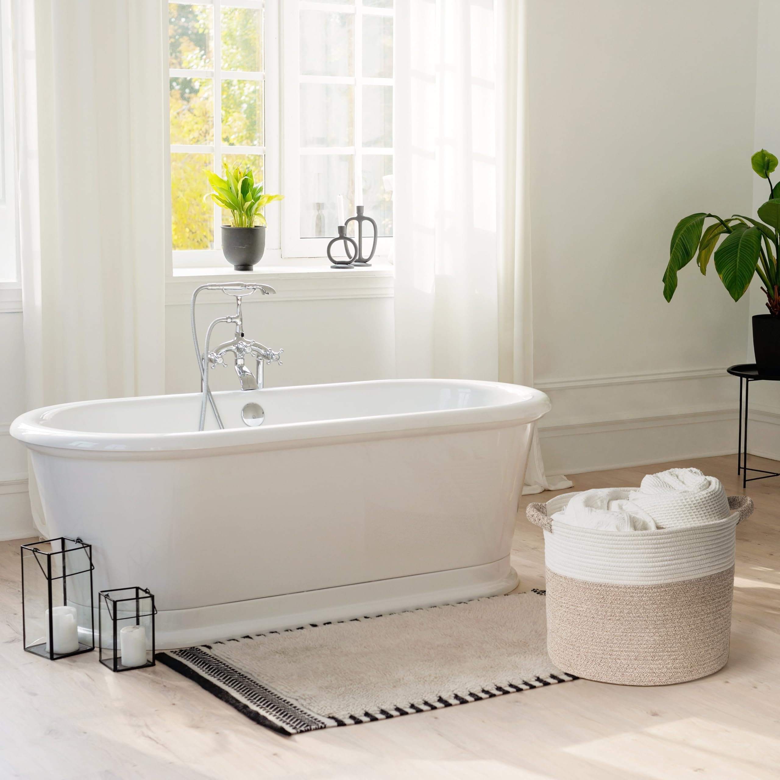 Kodomoore blanket basket multi-purpose storage for laundry, toys, and shoes.