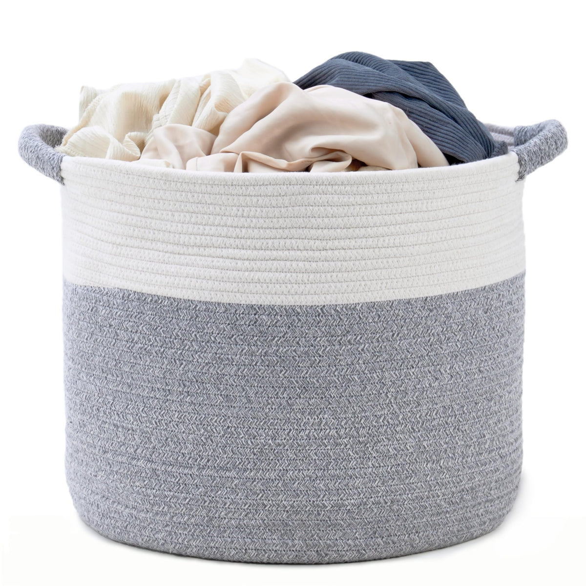 Kodomoore blanket basket round rope 16 inch stores blankets neatly.