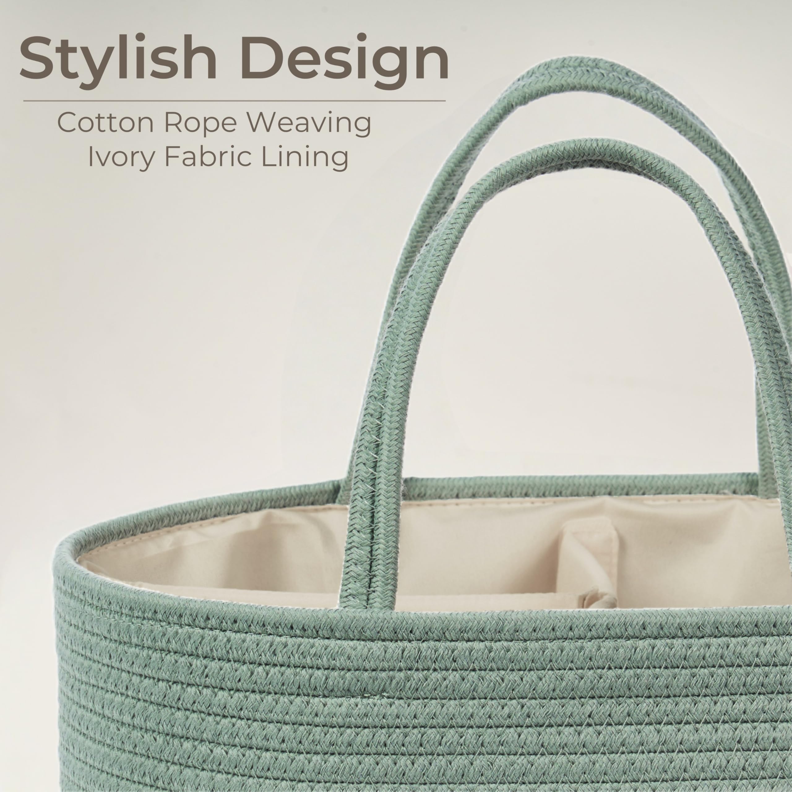 Kodomoore Diaper Caddy Multi-Purpose Storage fits clothes, books, and nursery items.