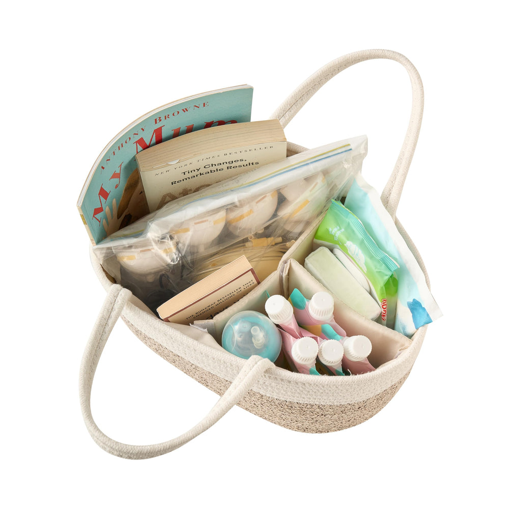 Kodomoore diaper caddy ideal for baby showers and registries.