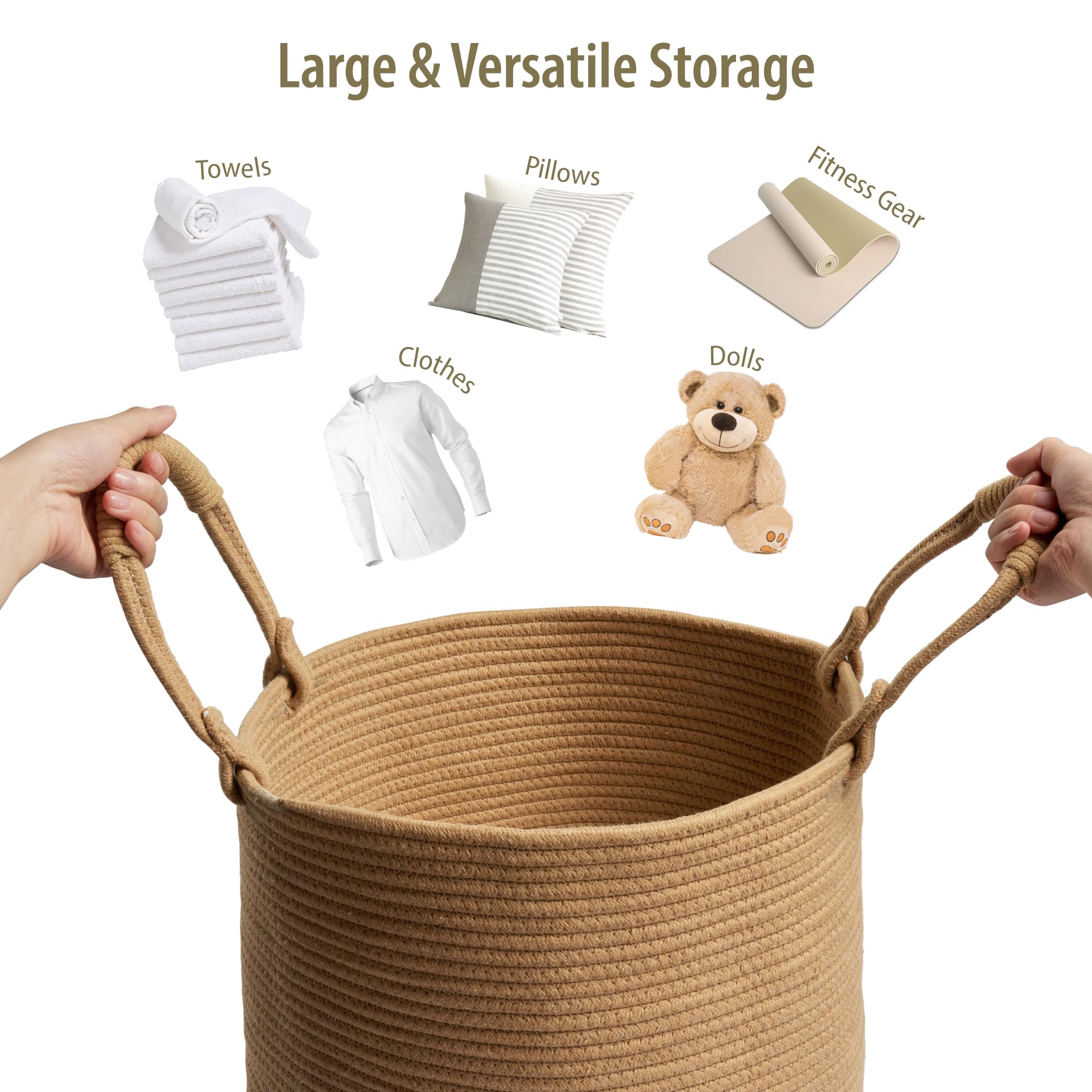 Kodomoore basket folded flat for quick closet stowaway.