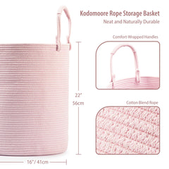 Kodomoore laundry basket rose handle-up enables easy lifting and flexible transport.