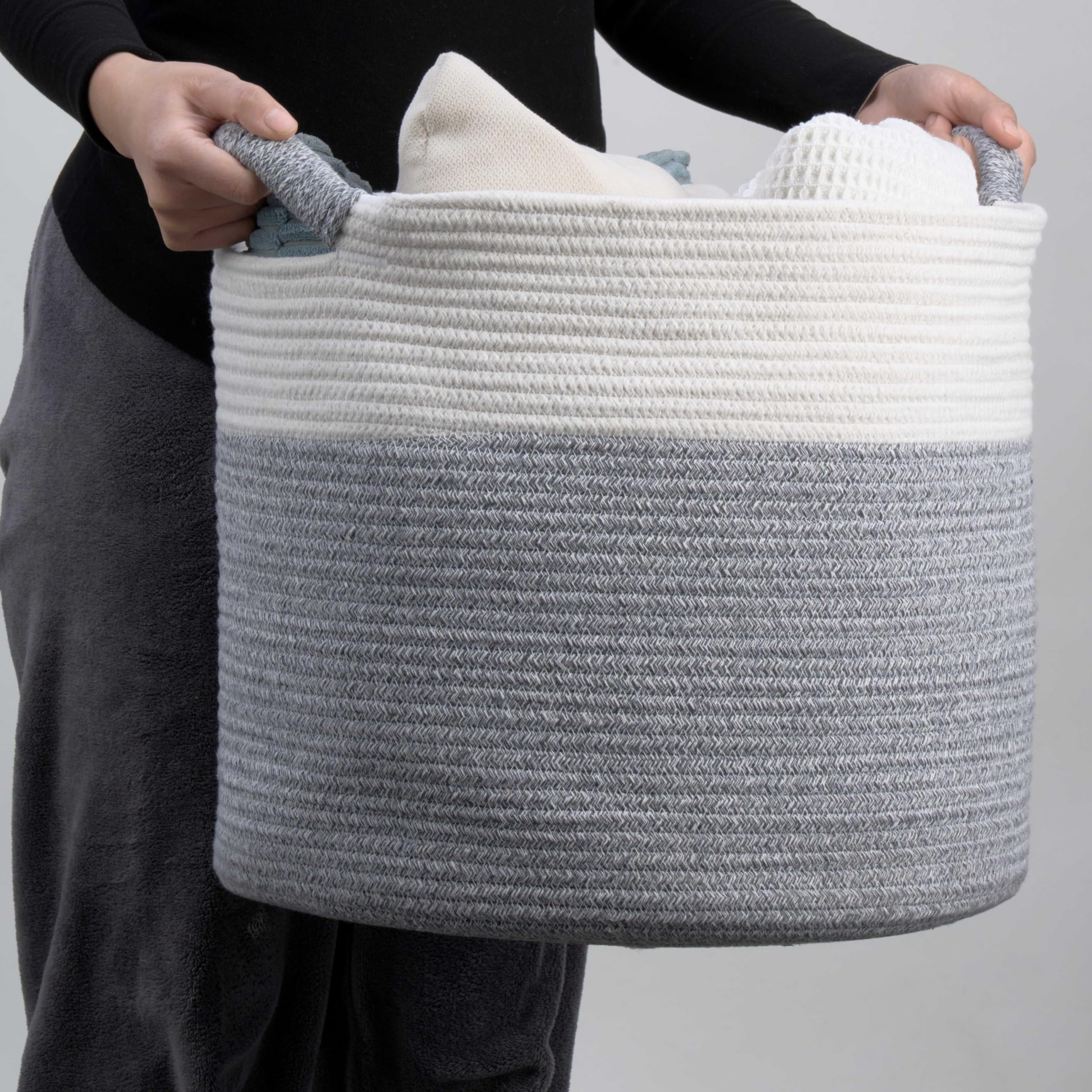 Kodomoore versatile storage for blankets, toys, or laundry.