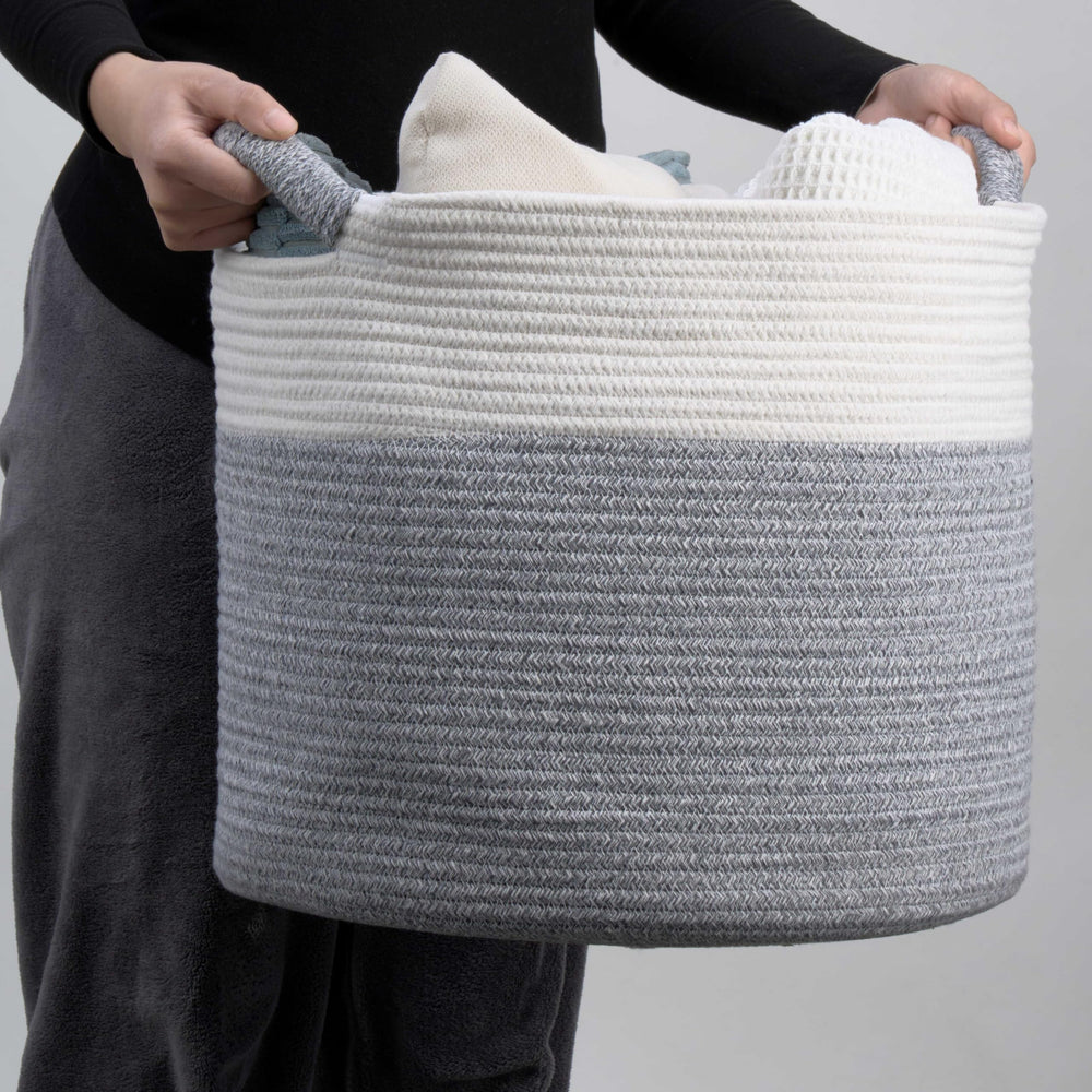 Kodomoore versatile storage for blankets, toys, or laundry.
