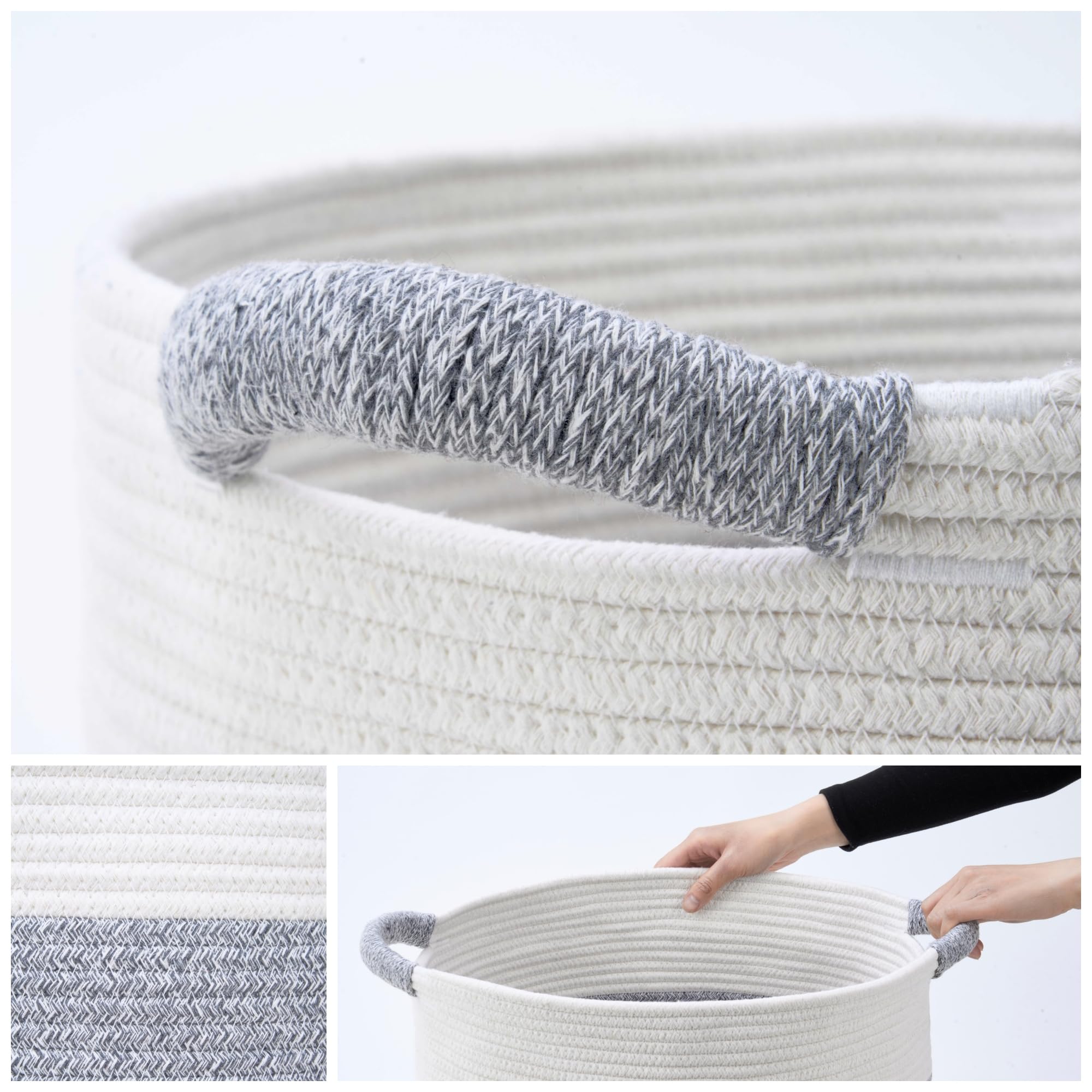 Kodomoore soft cotton rope texture highlights gentle, durable material.