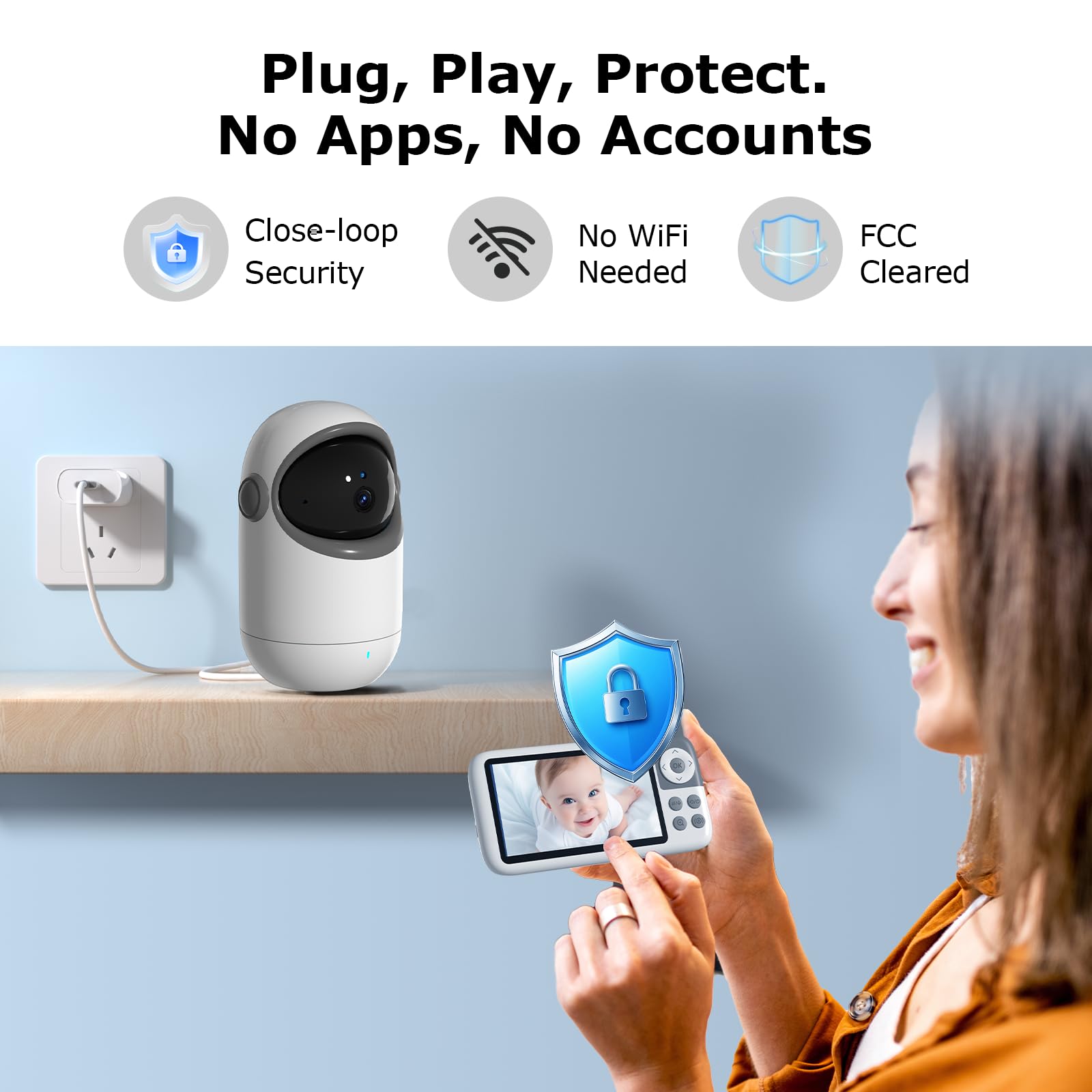 Kokit secure FHSS connection offers private, no WiFi monitoring.