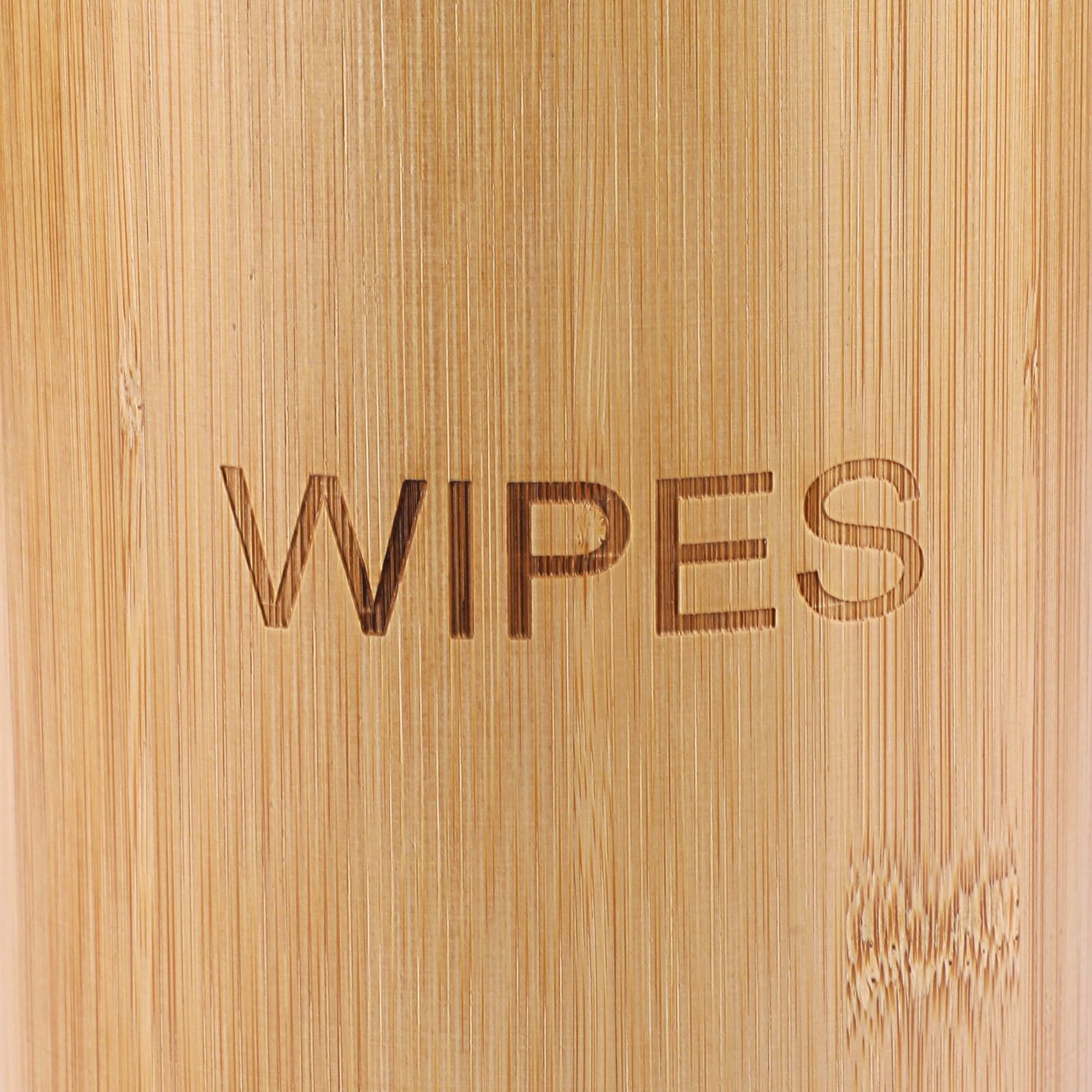 Kokone decorative bamboo holder elevates any wipe station.