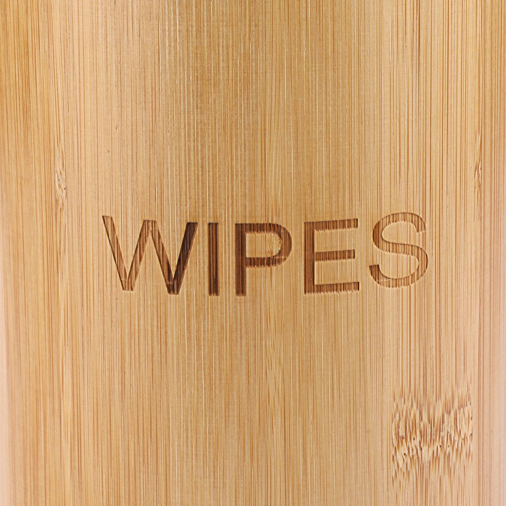 Kokone decorative bamboo holder elevates any wipe station.