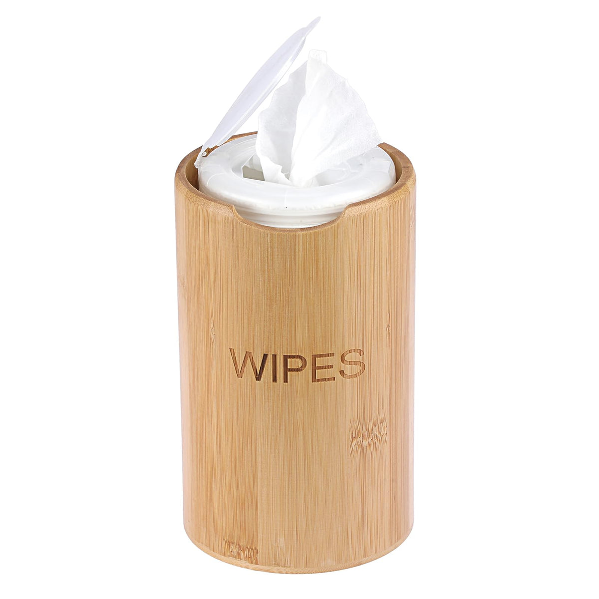 Kokone bamboo wipes dispenser with open-top design for easy refills.