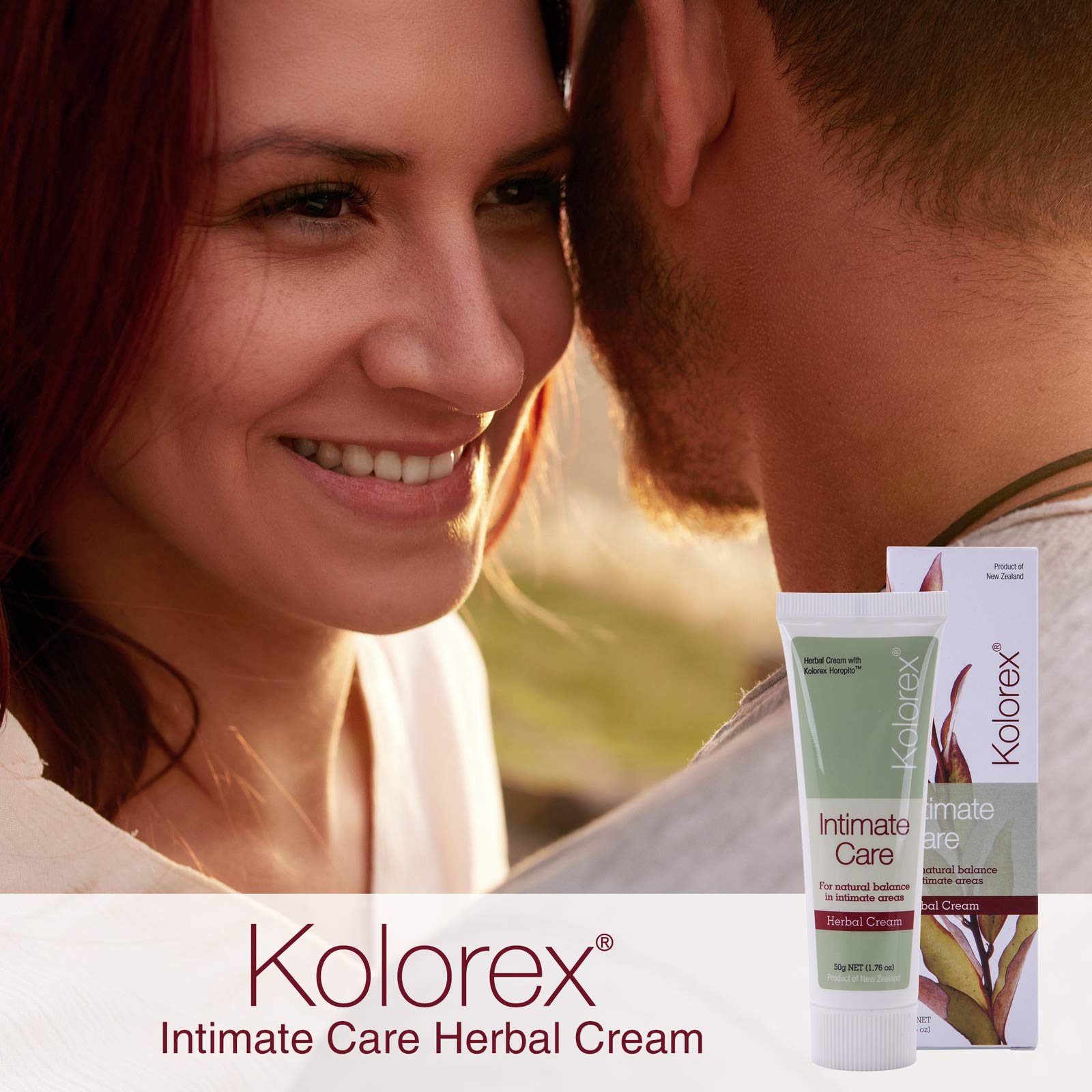 Kolorex Vaginal Care Cream being applied, offering gentle daily care for sensitive skin.