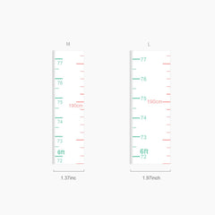 KOLYMAX acrylic height chart, waterproof and easy to clean for long-lasting use.