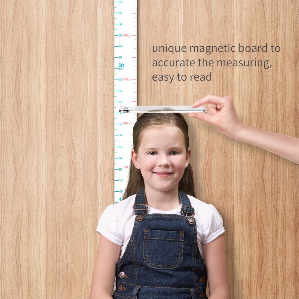KOLYMAX height chart offers inch and cm units for precise, versatile measurements.