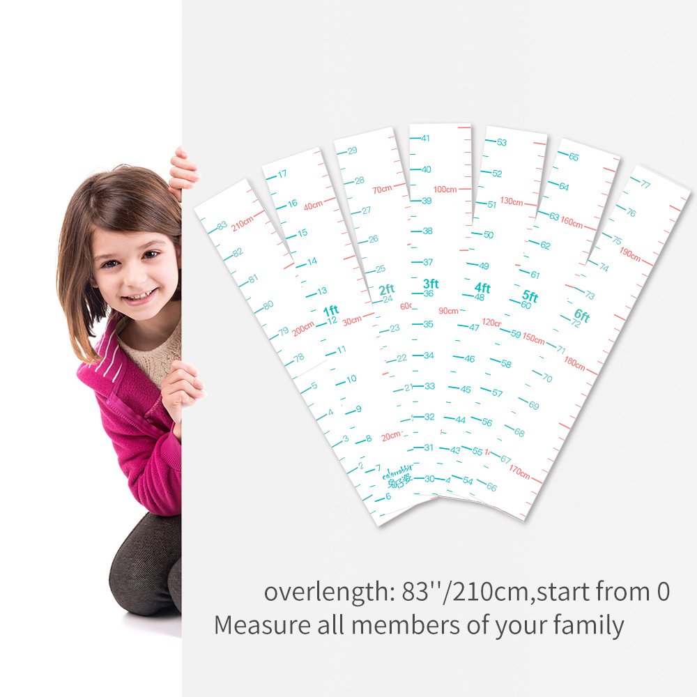 KOLYMAX large 83-inch height ruler, great for infants to teens.