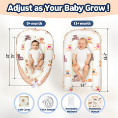 Kombi Baby Lounger with a 1.6-inch foam base for soft support during play.
