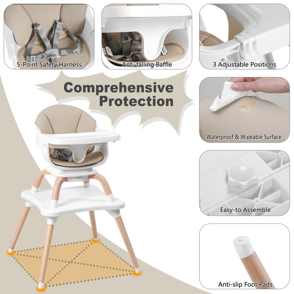 Komcot easy-clean waterproof seat and tool-free assembly save time.