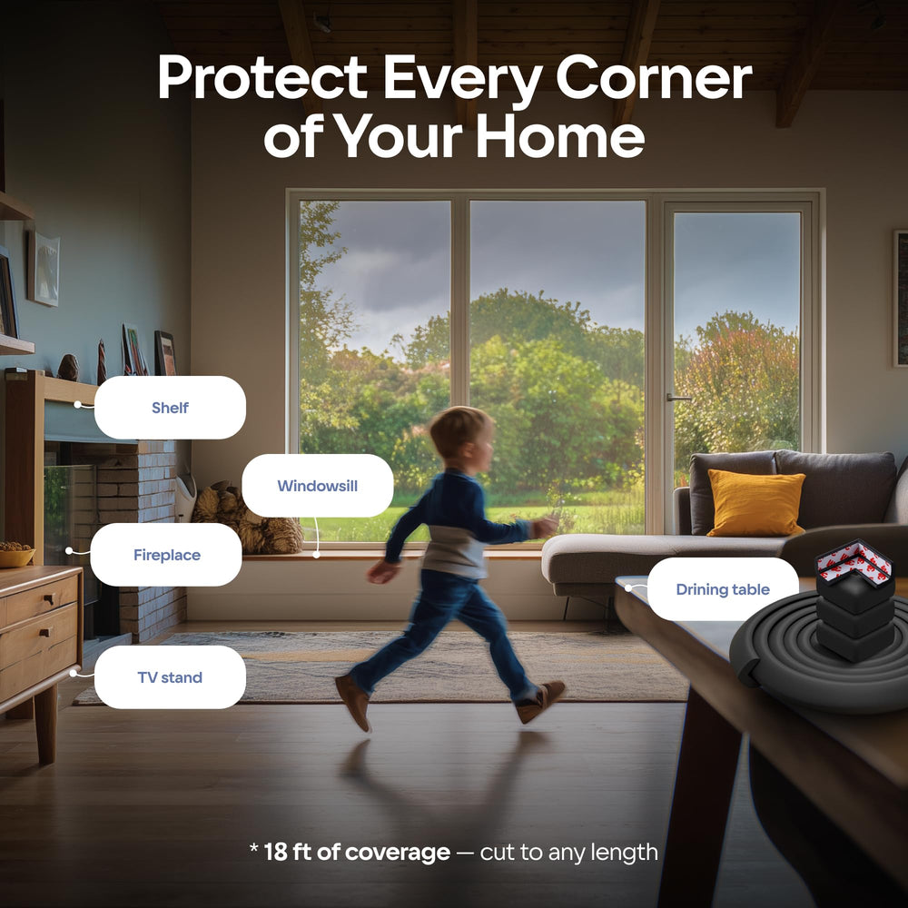Komfortology easy-cut-fit design lets you tailor protection to furniture.