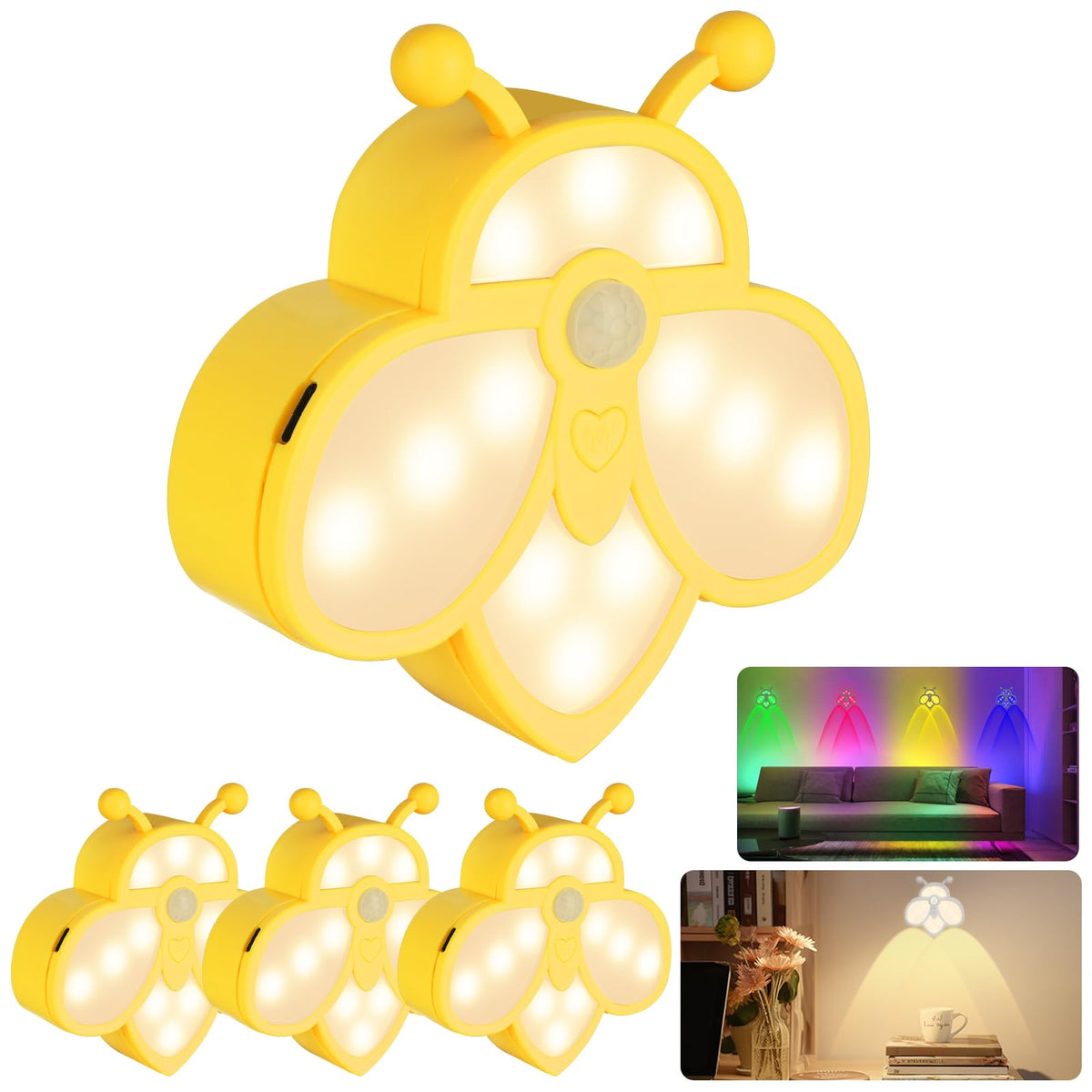 KOMILIFT motion-sensor night light for kids provides soft, safe illumination.