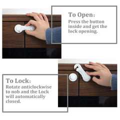 KongNai cabinet locks close-up of durable ABS resin body.