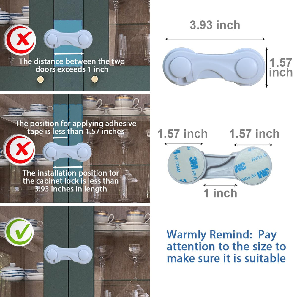 KongNai cabinet locks demonstrate one-handed operation for adults.