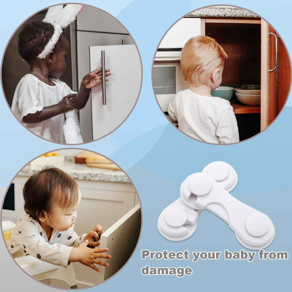KongNai cabinet lock in use helps keep curious kids safe.