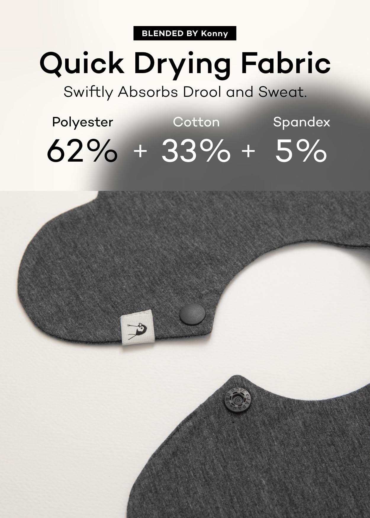 Konny Bib petal-style forward demonstrates stylish two-sided wear.