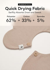 Konny bibs with dual-sided design offering two chic looks.