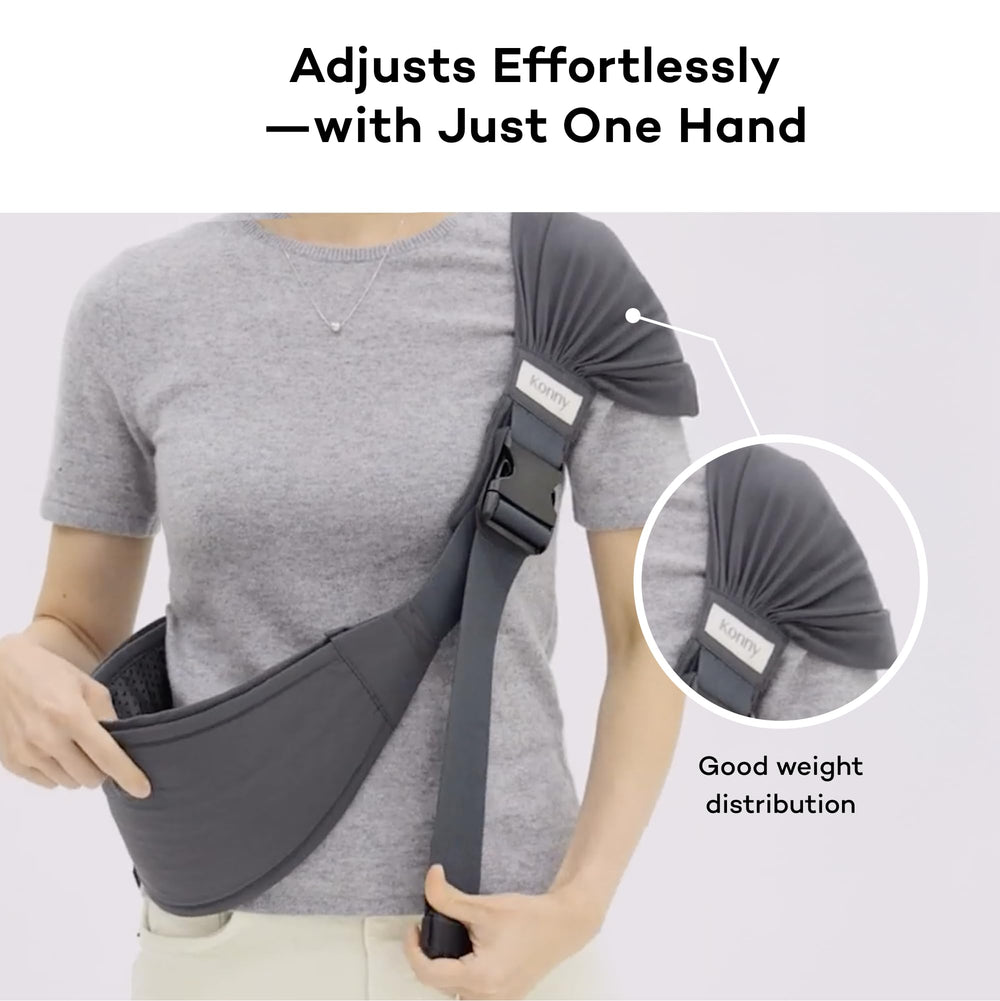 Konny adjustable wraps ensure a snug fit for different body types.