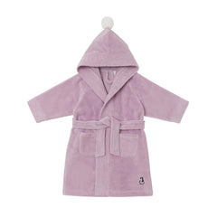 Konny Kids bathrobe hooded towel in lavender for cozy post-bath warmth