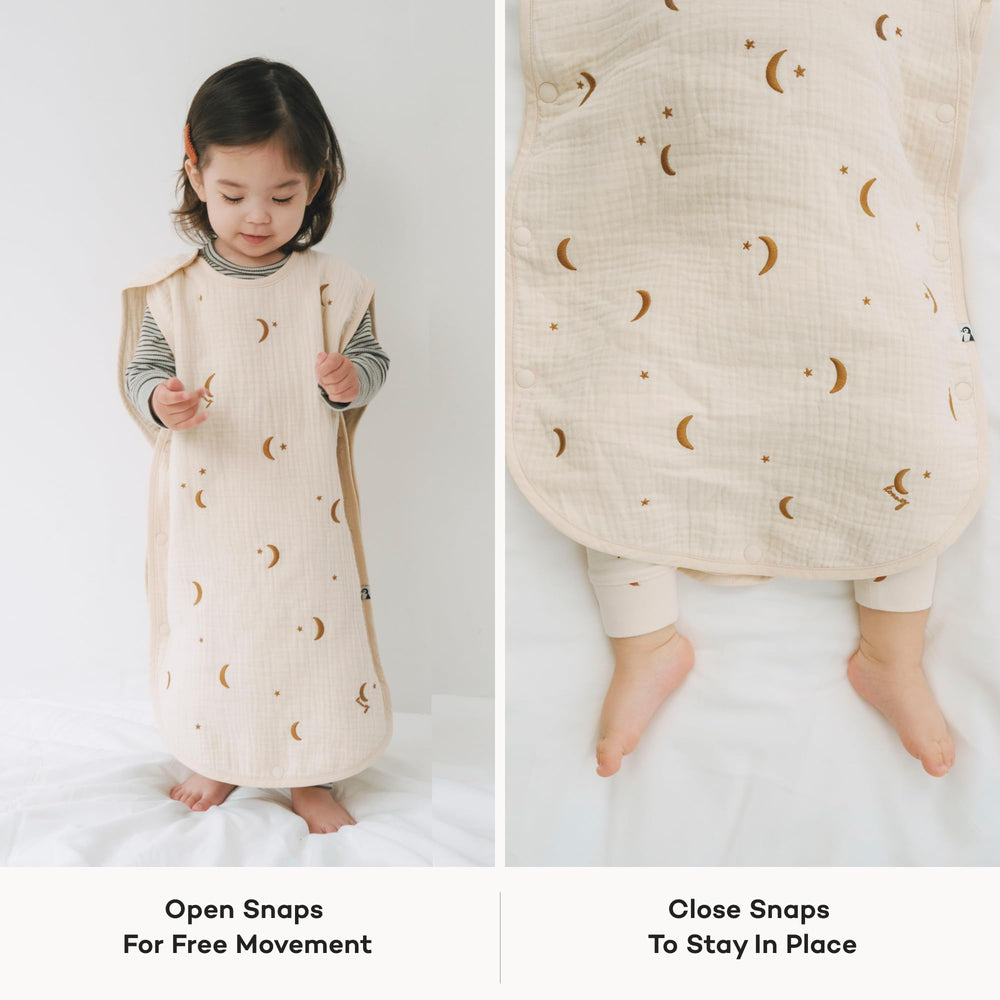 Konny sleep sack in red cherry offers cozy warmth and routine ease