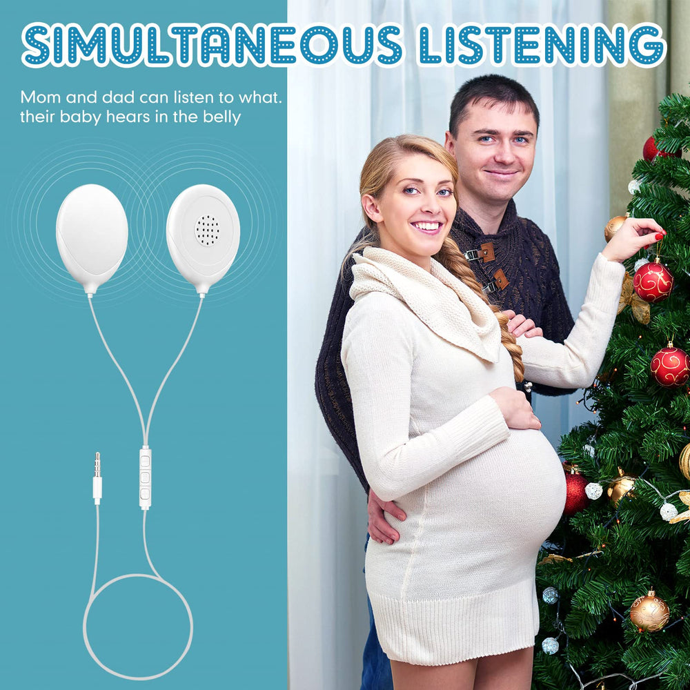 Konohan belly headphones with adhesive sheets for secure placement
