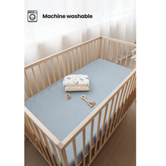 360-degree encased elastic edge keeps the sheet securely in place.